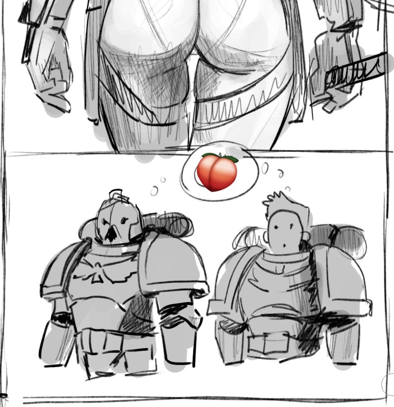 peppertama's tweet image. ..wonder what Primarch they&apos;re looking at 🤔
[page2 WIP]

#sketch #art #comic
#HorusHeresy #warhammer40k #WarhammerCommunity #warhammer #warhammer40000 #warhammerfanart #primarch