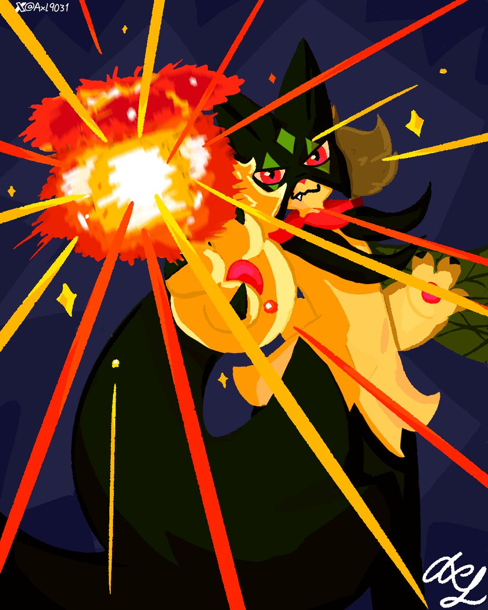 Flower Trick! 🌺✨ #meowscarada #pokemonfanart