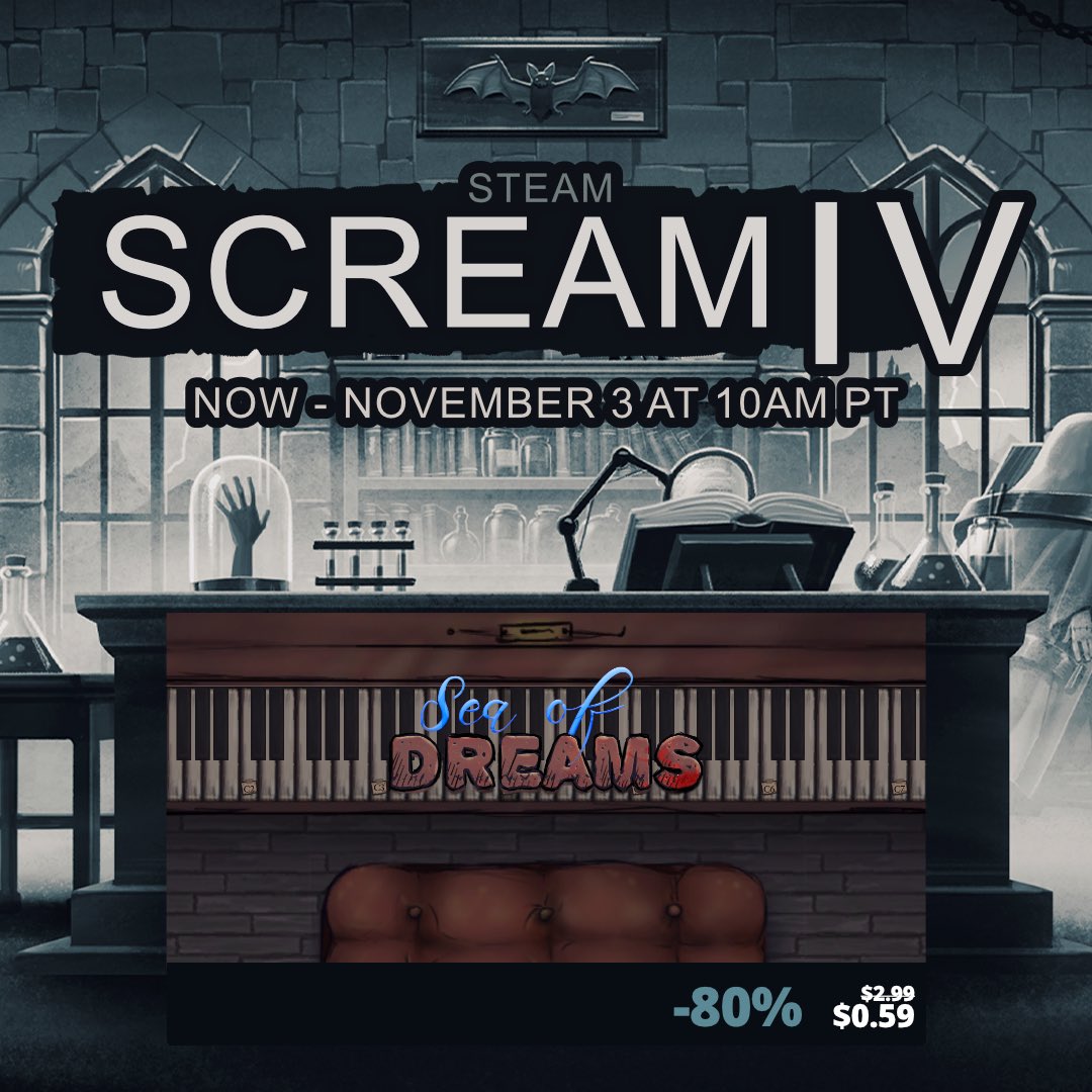 The Steam Scream Fest has begun! 
Can you survive the Sea of Dreams 👻🚢.

#indiegame #gamedev #SteamNextFest