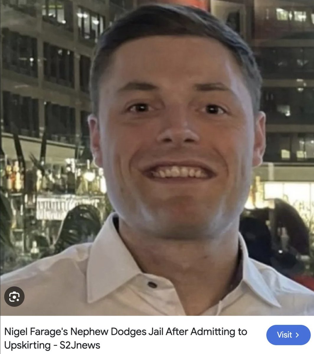 LouiseJ92116399's tweet image. This cunt is a sex pest, ponce and upskirting pervert, yet never condemned by his uncle Nige.
Yet the band wagon jumping grifter crawls up the arse of Ellie Reynolds, absolute bullshit!