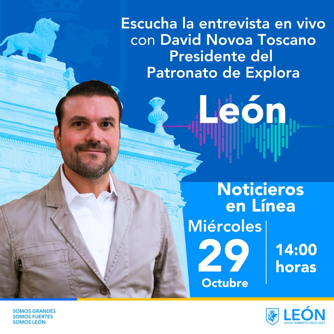 ExploraLeon's tweet image. 🎙️ ¡Sintoniza Noticieros en Línea en 92.3FM!
Entérate de todos os detalles de Animal Inside Out, un Safari de Ciencias en Explora.
#ExploraLeón #AnimalInsideOut #SafariDeCiencias #EntrevistaEnVivo #Radiorama