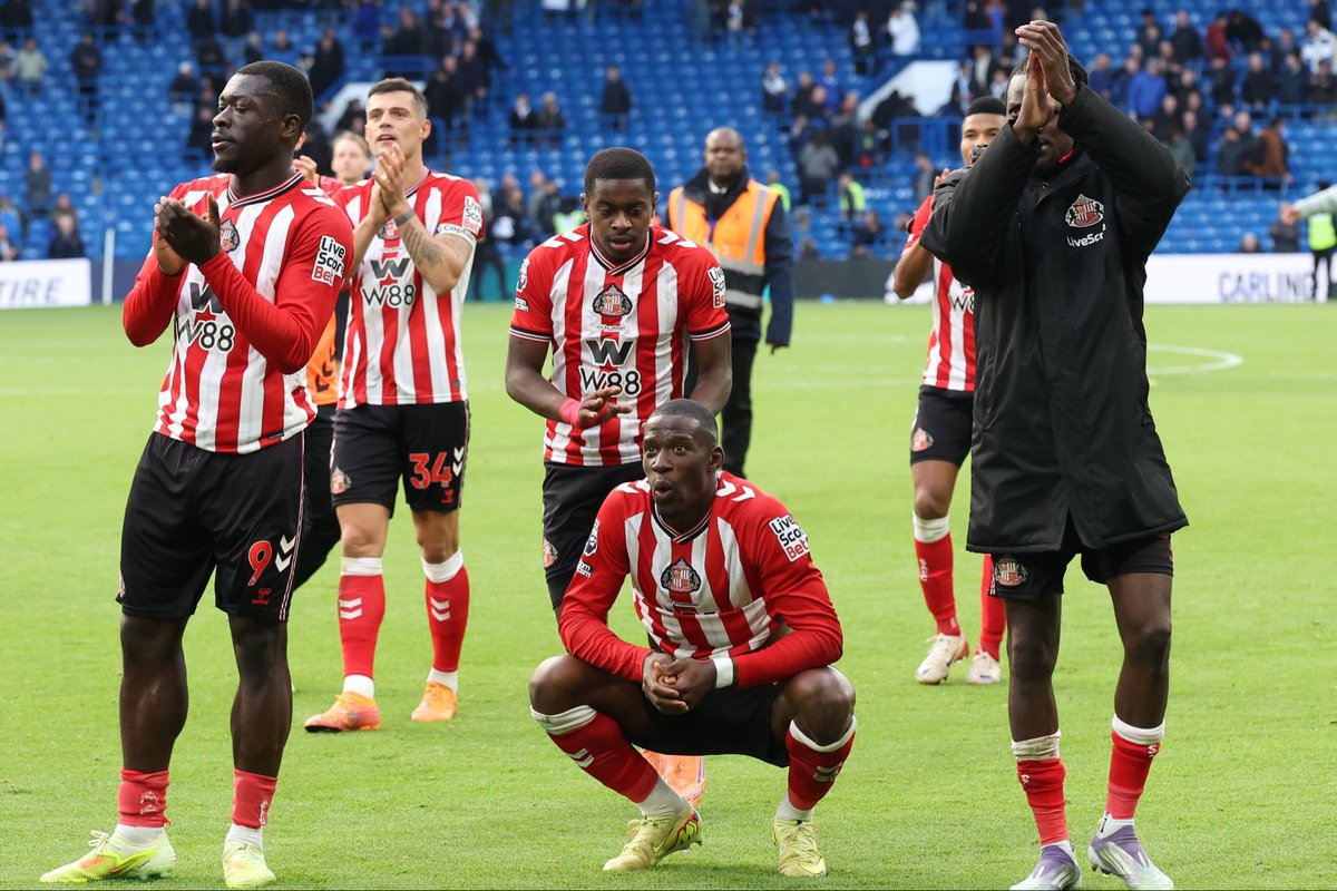 andysixsmithtv's tweet image. 🚨 Sunderland fans - I sat down with the colossus Nordi Mukiele today for the Premier League - and asked him what he was thinking in this picture staring at the Sunderland fans after the incredible late win over Chelsea:

🗣️ “In that photo - I’ll tell you the truth. I knew the…