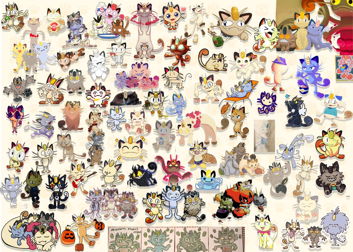 In Memory of James Carter Cathcart, we present the community driven Meowth Collab.
50+ artists came together to show their love for this scratch cat Pokemon, as well as their appreciation for James' voice work on Meowth and so many other characters.

(credits and more in replies)