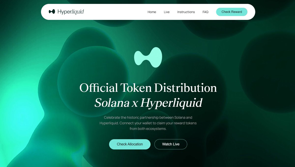 sol_oister's tweet photo. @HyperliquidX x @solana 
🚨 BREAKING NEWS: Top-tier DEX Hyperliquid just dropped an official airdrop on Solana! 🌊🔥

The massive Solana x Hyperliquid partnership is live — and they’re celebrating it with free tokens for the community.

👉 https://t.co/jNyDb6yy1t https://t.co/5pQ61u1Bri