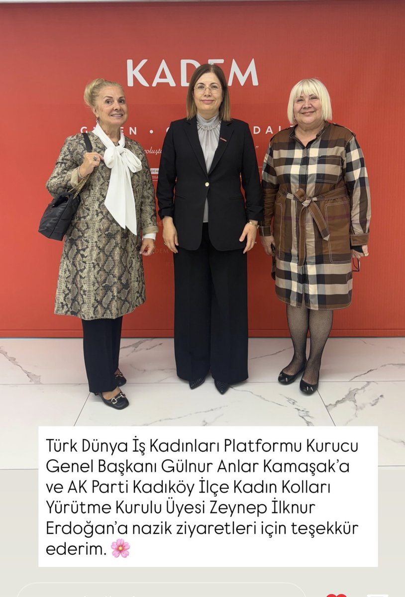 Kadem’in değerli Başkanı Sayın Av.Dr.Canan Sarı’yı makamında ziyaret ettik…