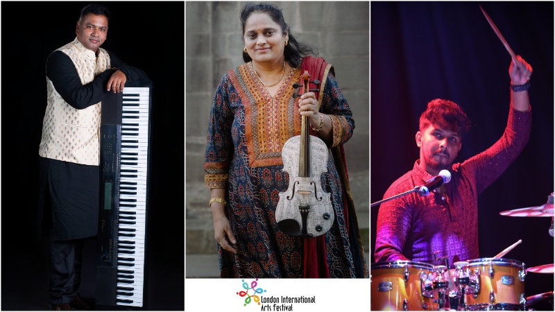 TunedInLDN's tweet photo. A week today: @violinjyotsna brings her #BangaloreDreams trio to us and we'll be at #DBMusicLondon in #StokeNewington #N16! Jyotsna's violin playing is dazzling &amp; her compositions are a contemporary take on the Carnatic tradition. Join us. https://t.co/xqc2tJFLZN https://t.co/LcZy7ysWjm