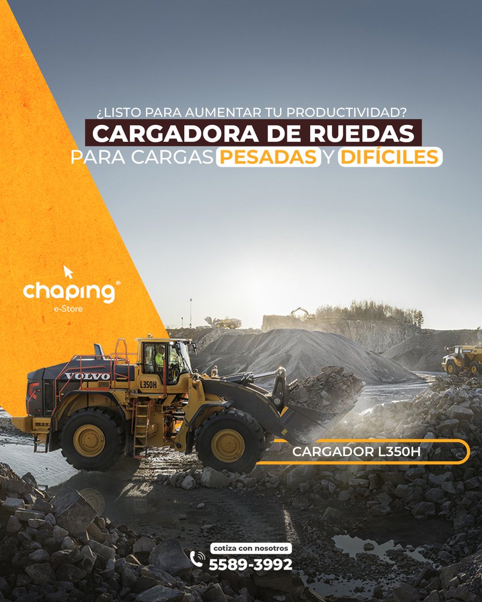 ChapingEStore's tweet photo. 🚜 ¿Listo para aumentar tu productividad?

Cargadora L350H para cargas pesadas y difíciles.

Cotiza: https://t.co/E5ycoAI8JT
#Cargadora #MaquinariaPesada #Productividad https://t.co/ZQuKD4z0tC