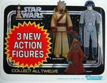 Vintage #Kenner #StarWars 3 new figures store header 1978.