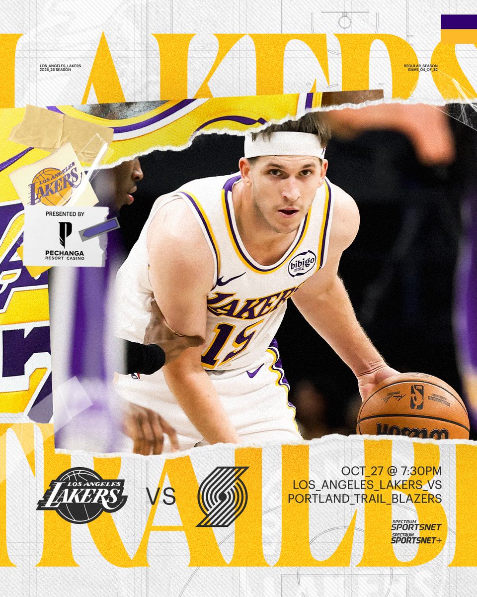 Second night of the back-to-back

🕖: 7:30 PM PT
📺: <a href="/SpectrumSN/">Spectrum SportsNet</a>, Spectrum SportsNet+
📻: ESPN LA 710/1330 KWKW

Presented by <a href="/PechangaCasino/">Pechanga Resort Casino</a>