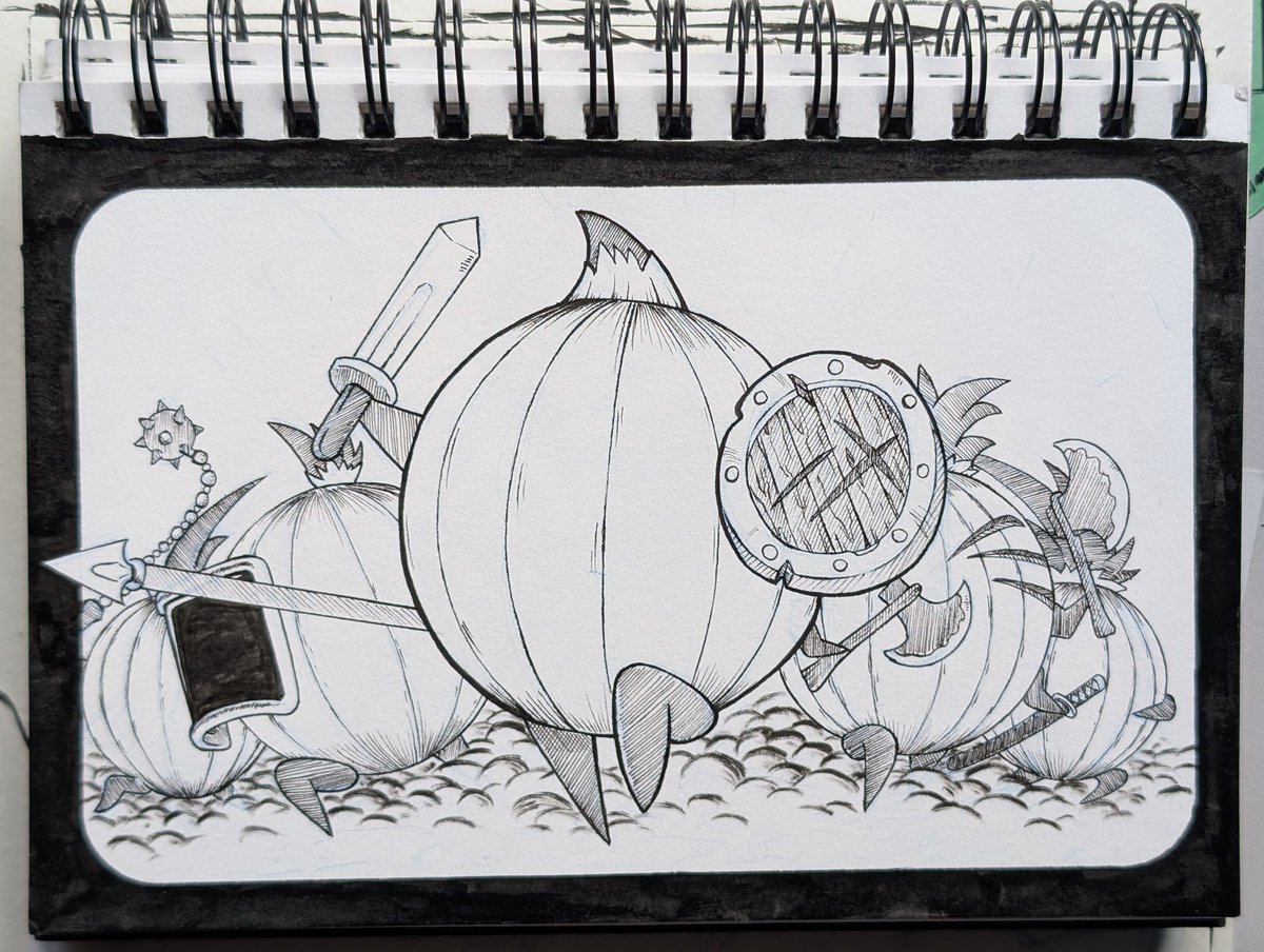 LogicalCogs's tweet image. Inktober day 27: onion
#Inktober #Inktober2025