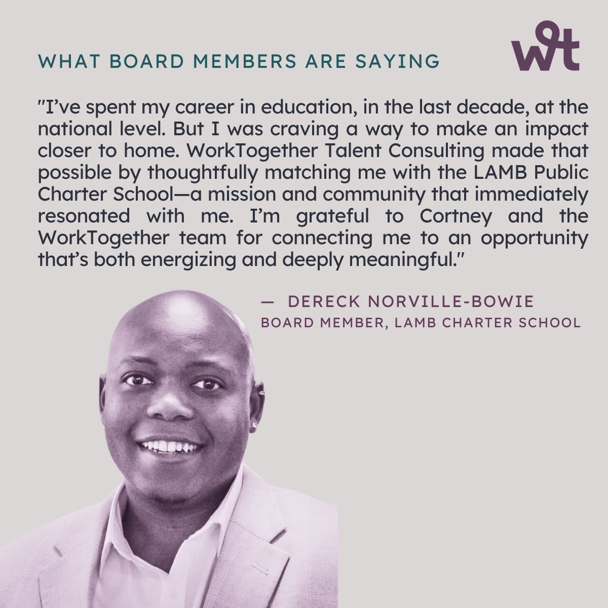 WorkTogetherTC's tweet image. Board recruitment isn&apos;t just filling seats - it&apos;s finding passionate leaders who connect with your mission. 🎯  Stories like Dereck&apos;s show what&apos;s possible when you prioritize mission alignment.

Ready to strengthen your board? lnkd.in/g6WMTcVT
#BoardRecruitment #Nonprofit