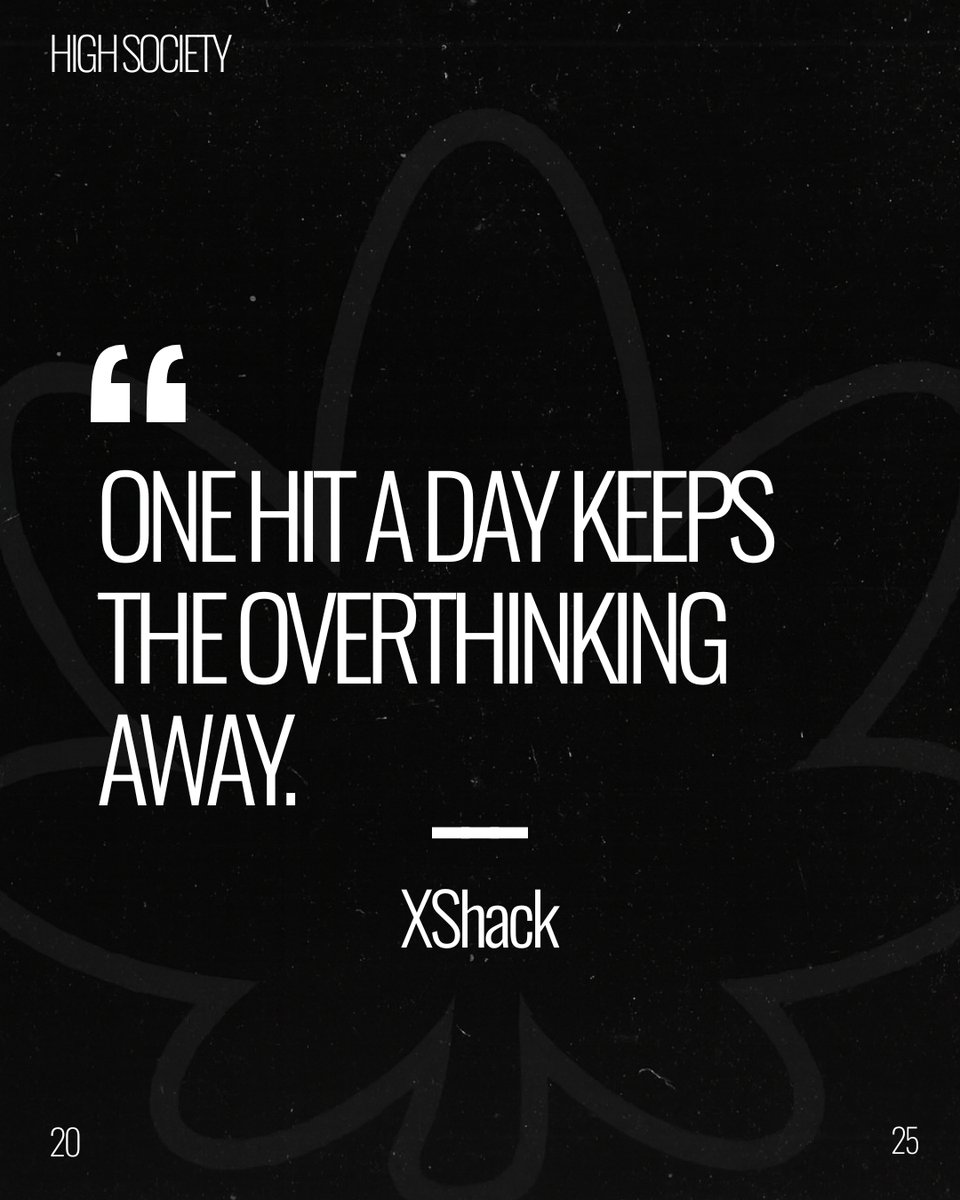 xshackai's tweet photo. One hit a day keep the overthinking away!

Tag a friend who needs to hear this 👇. https://t.co/eZqjAQ1HZ5