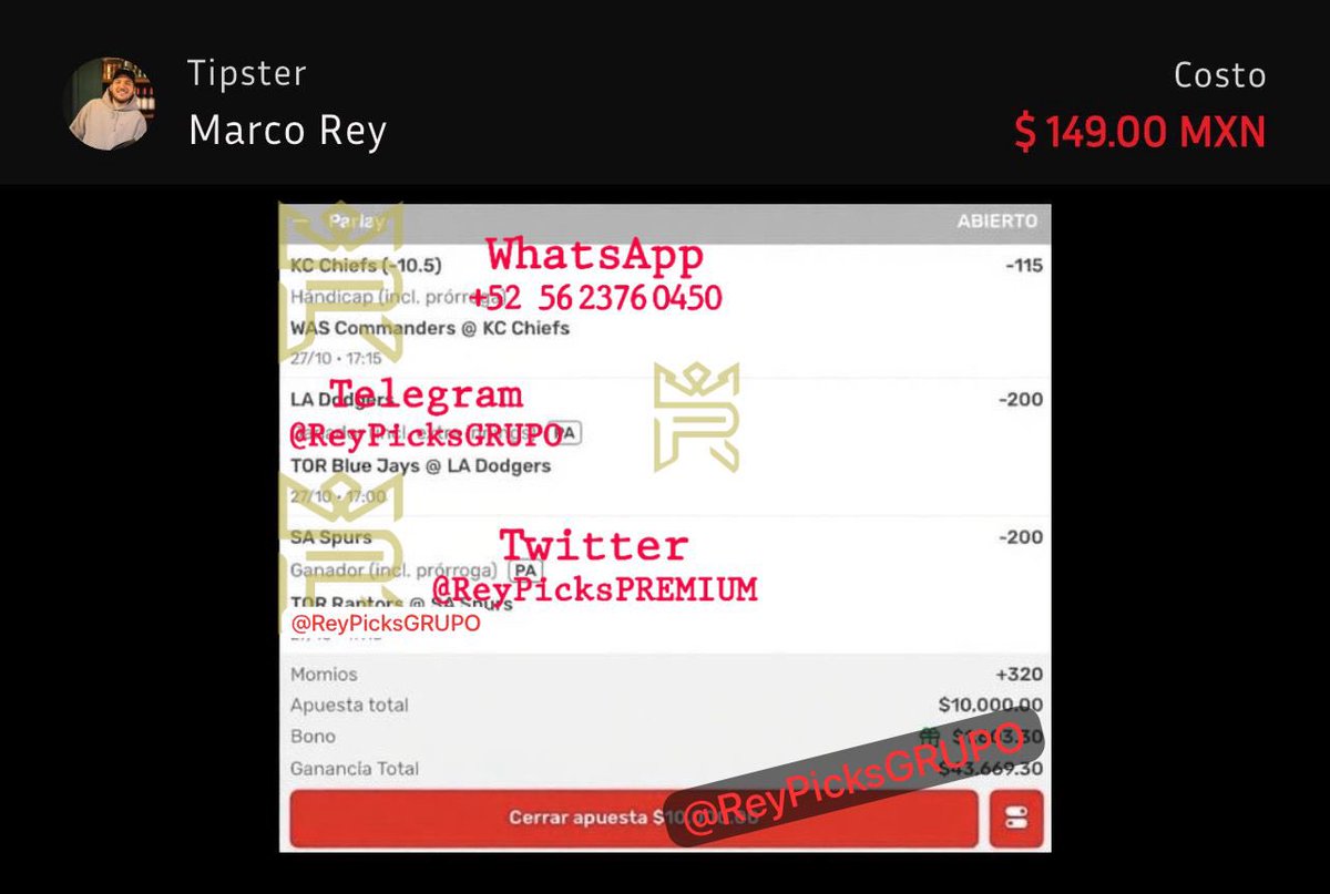 Picks de Tipsters GRATIS tweet media