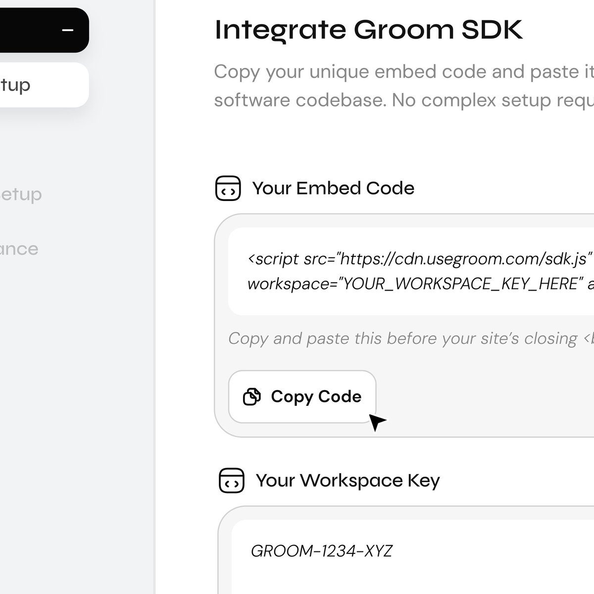 Reinventing how users experience software daily in Africa by building <a href="/usegroom/">Groom</a>. 

We are providing a single line of code to the codebase of these companies. It provides a prompt bar where users asks their queries in plain English, and Groom cursor guides them real time and more.