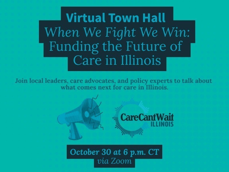 VIRTUAL TOWN HALL!! Moderated by Starr De Los Santos with Women Employed, we'll hear from Greg Kelley,  with SEIU HCIIMK, Amber Smock, with Access Living, the Workers Center for Racial Justice, state elected officials &amp; more. 📅: 10/30 🕐: 6—7:30 pm CT
🔗: ow.ly/ANBe50XiA55