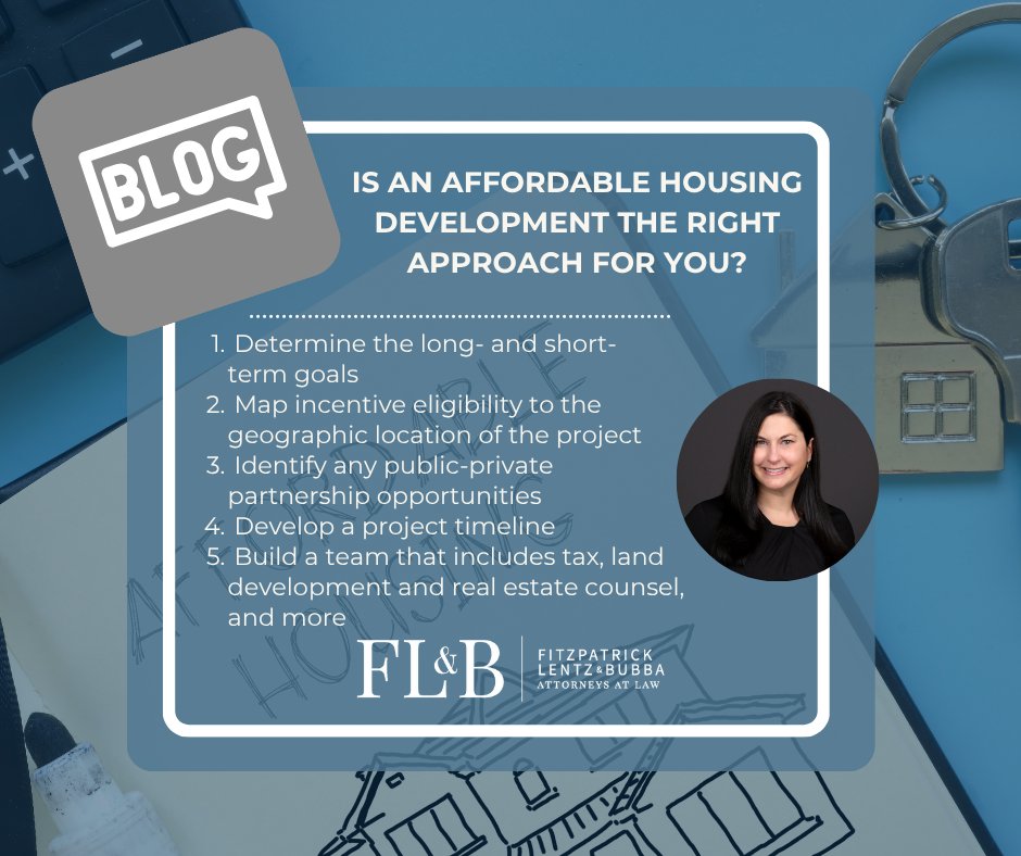 Thinking about investing in an affordable housing development?🏘️

Check out these insights and tips from Real Estate Attorney Steph Kobal: loom.ly/bYlddkM

#RealEstate #AffordableHousing