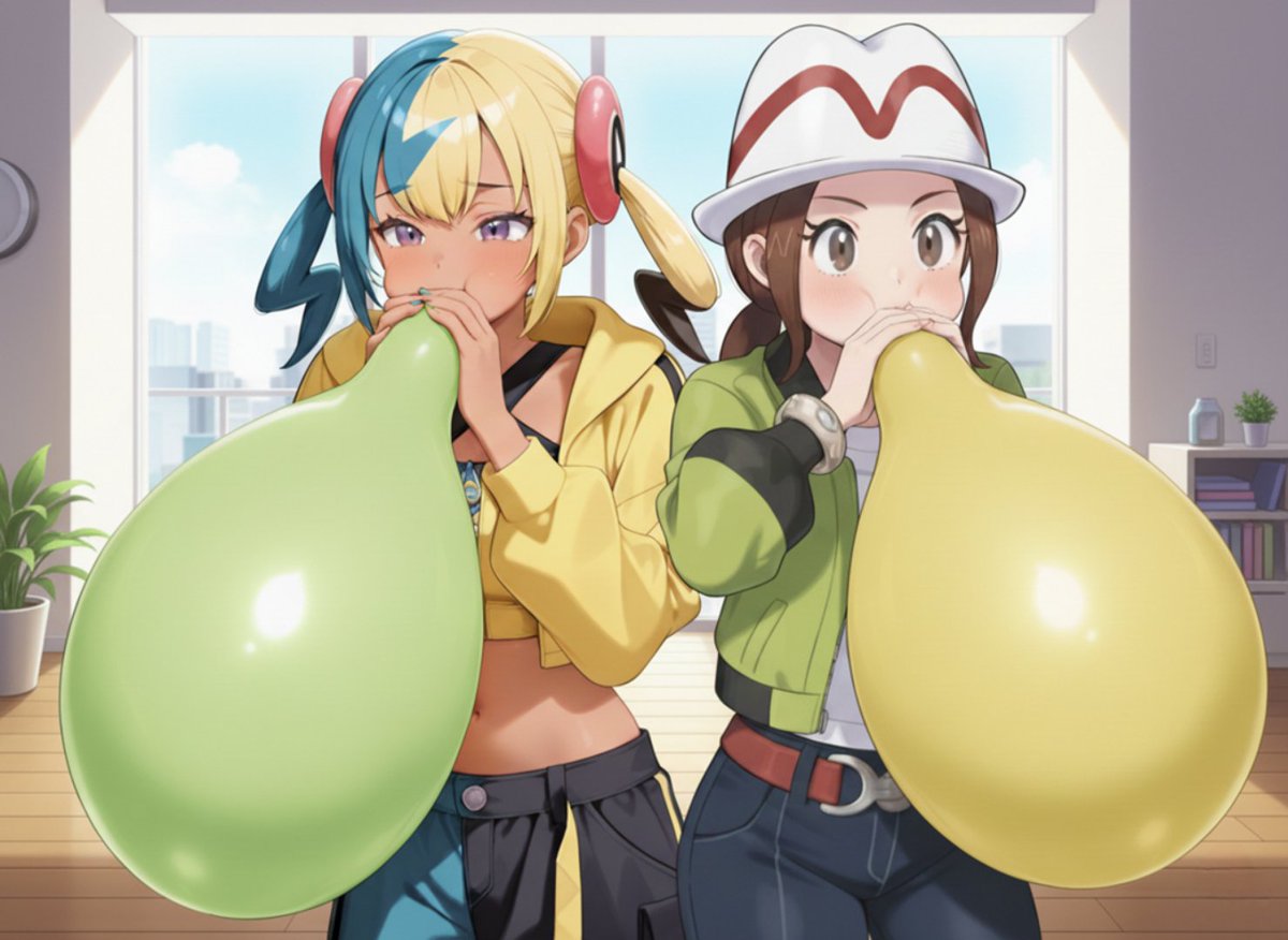 Canari and Harmony balloon b2p challenge
Who will win??

#aiart #balloons #loonergirl #legendsza