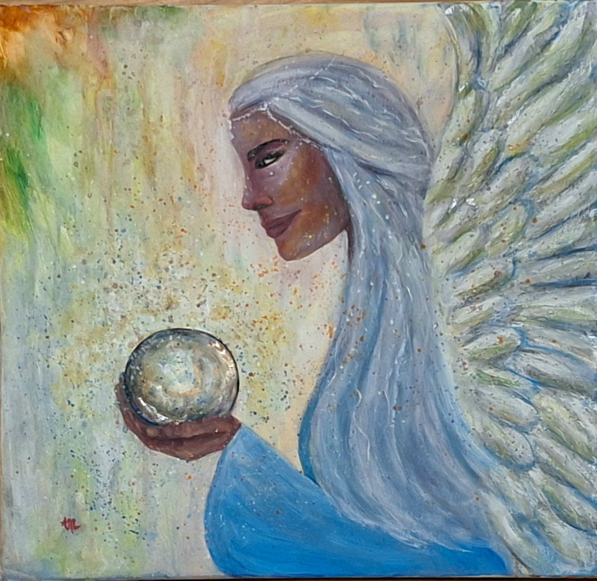 Keeper of the #light #angel #fantasy #fantasyart #acrylicpainting #acrylic #art #artist #artcollective #artwork #Kunst #kunstwerk #homedecor #interiordesign #originals #originalart  #oneofakind #handpainted #artforsale #artcollectors #artcollector #artlovers