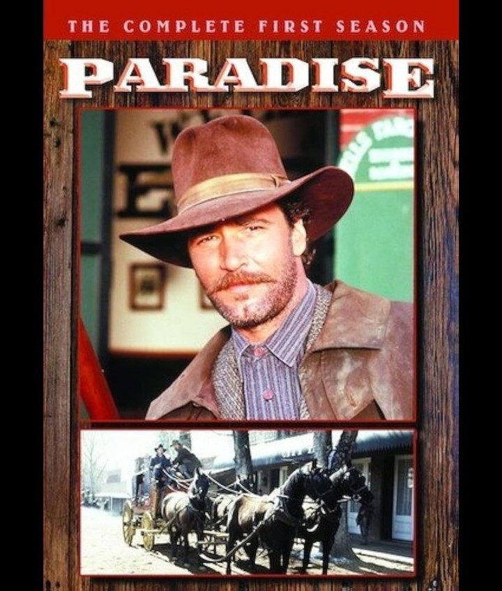 PIUpdate's tweet image. The 19th century-set western drama “Paradise” debuted on CBS in 1988. The series, co-created by David Jacobs (“Dallas”, “Knots Landing”) and starring Lee Horsley, ran for three seasons. In its shortened final season, it was re-titled as “Guns of Paradise.“ instagr.am/p/DQUtfZziNWE/