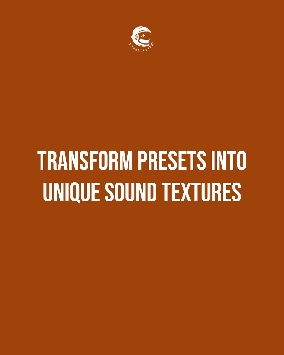 Want to master preset libraries? Pro tip: transform, don't just use them. Layer presets for unique textures. Experiment with parameters. Mix our premium presets with your designs for fresh results. Push your sound further with creative techniques. sonalsystem.com