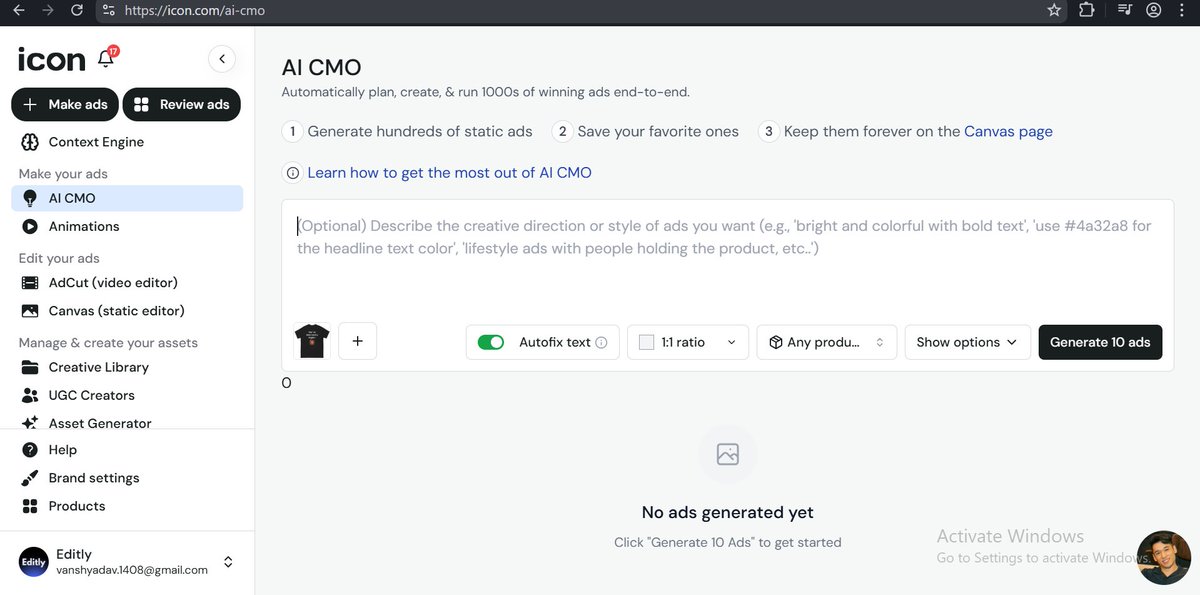 vanshyadav397's tweet image. Idk why but @IconAdmaker is the most complicated software i have ever used in my life after video editors.

They are doing everything to make sure you don&apos;t generate ads.