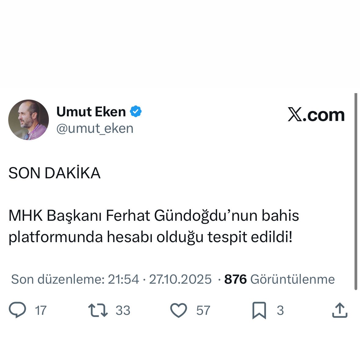 Yaklaşık 1.5 senedir her mecrada bunu dile getirdim. Her platformda; “F.G.’ler gitmeden bu iş düzelmez” dedim. İnşallah sonuna kadar gidilir. Kıbrıs bağlantılı herkesin ipliğini pazara çıkarana kadar, Türk futbolunu temize çıkarana kadar da devam edeceğim. <a href="/HakemPusulasi/">Hakem Gazetesi</a>