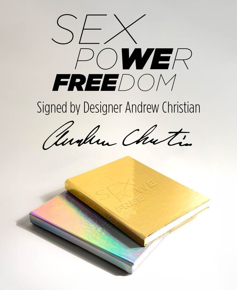 COLLECTOR'S ITEM! Don't miss it!

SEX POWER FREEDOM
A LIMITED-EDITION photo book, signed by designer Andrew Christian
BUY: andrewchristian.com/products/sex-p…

#photobook #malemodels #collectorsitem #andrewchristian