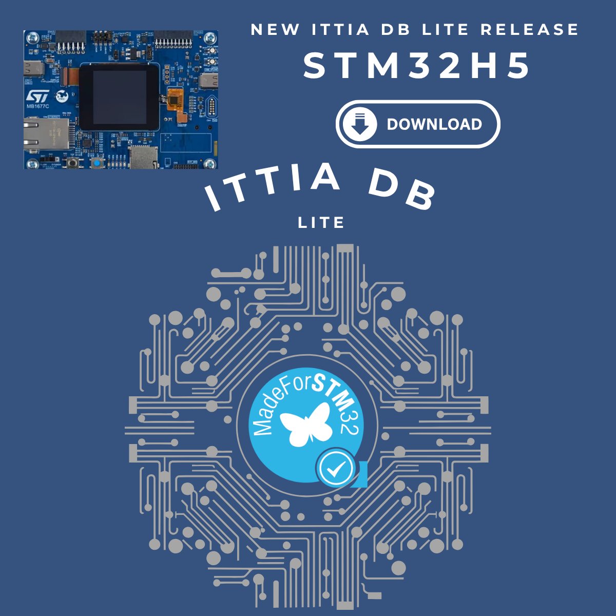 ittiadb's tweet image. Pair STM32H5 with ITTIA DB Lite for deterministic ingest, flash-safe time-series logging, and on-device data management & analytics.
ittia.com/device-use-cas…
#embedded #STM32 #IoT #STAuthorizedPartner #edgeai #MCUs #STPartnerProgram #ST
