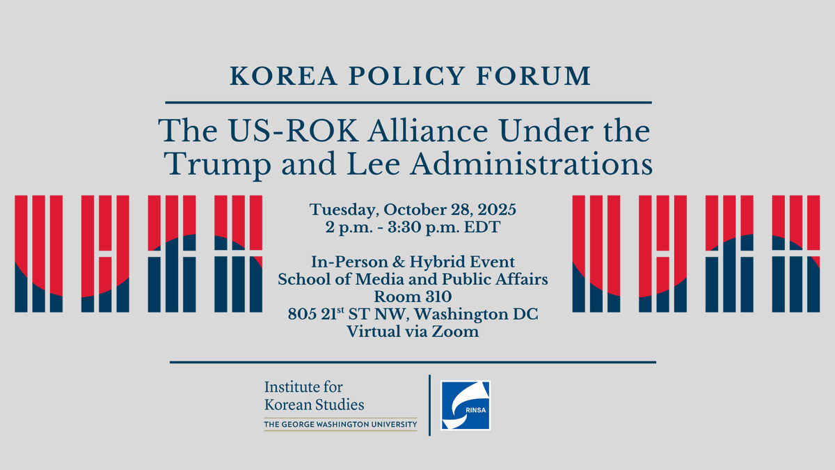 GW Institute for Korean Studies (GWIKS) tweet media