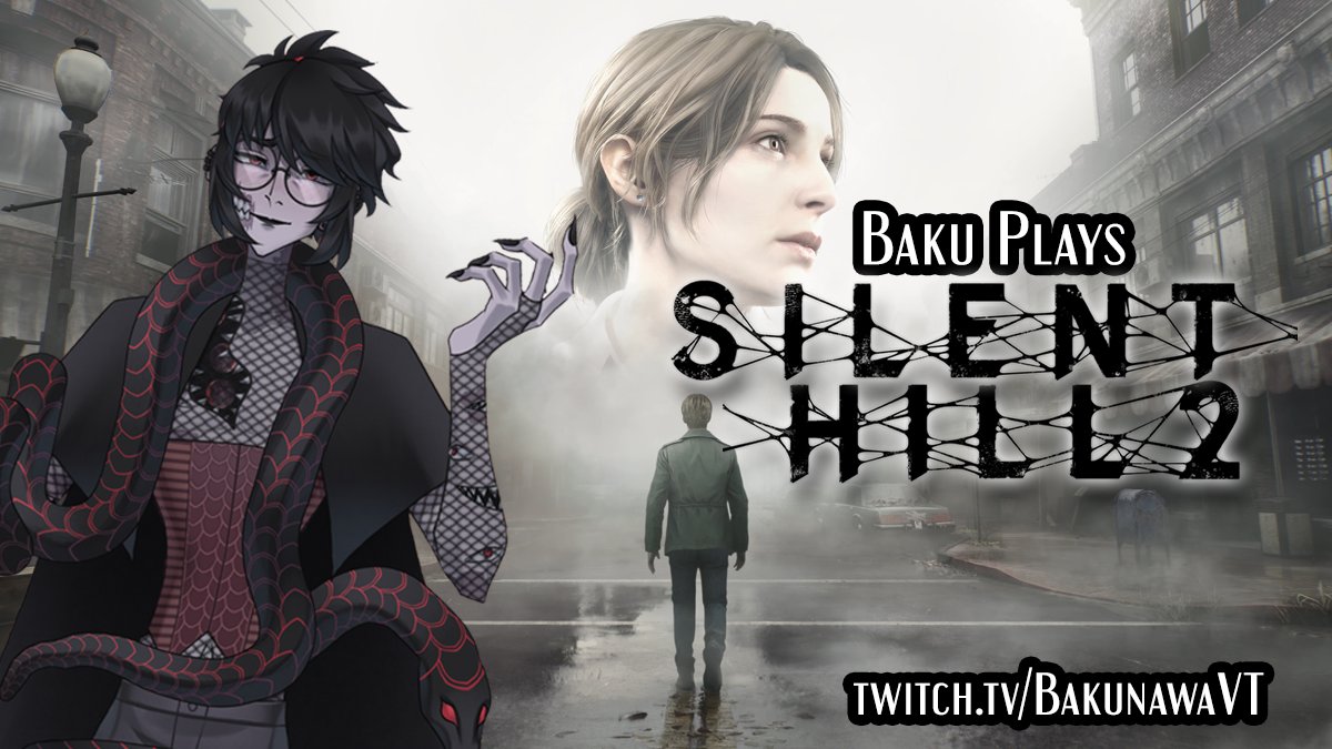 Let's try again &amp; hope stream doesn't crash! I've played Origins &amp; Shattered Memories. But I was too scared as a kid to play Silent Hill 2. I'm still scared now. Please join in &amp; hold my hand. I'll try my best not to scream. Link in bio.
