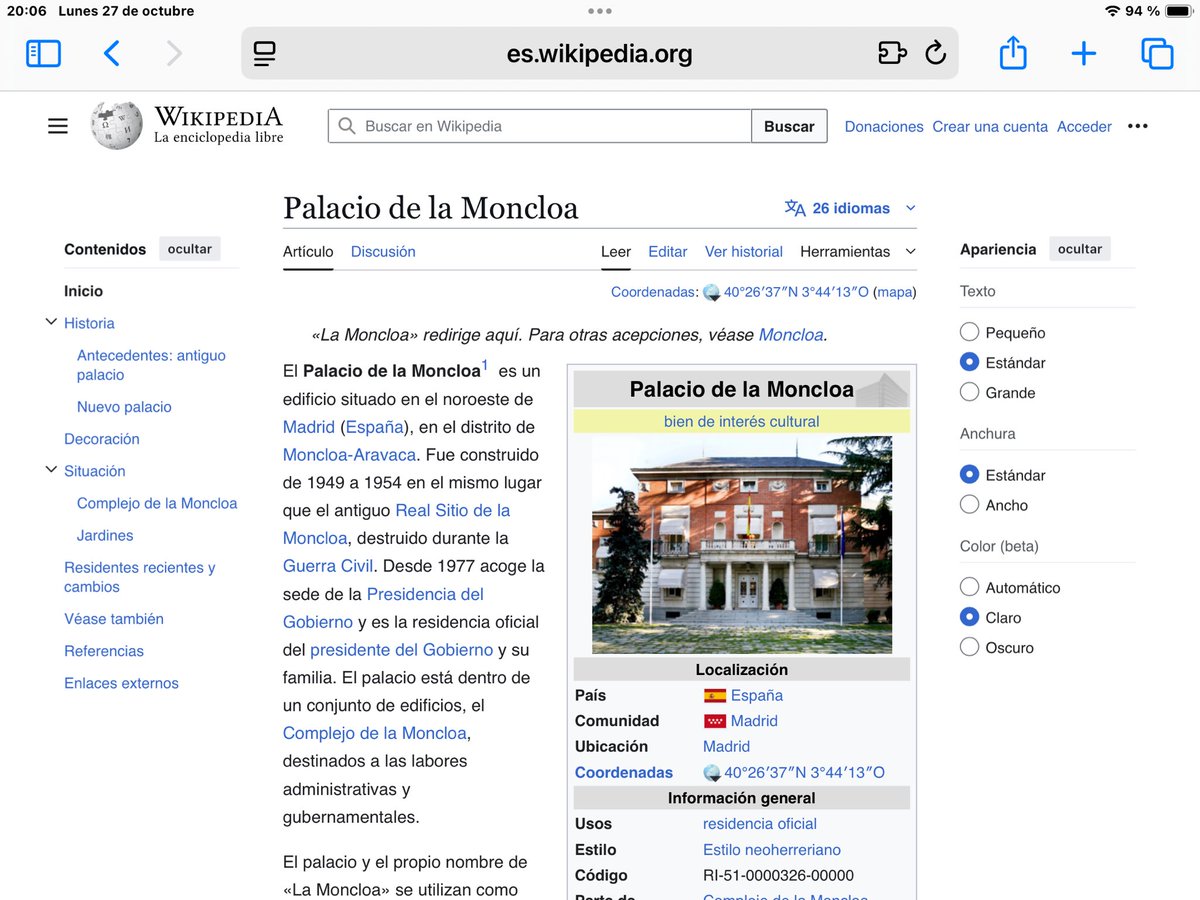 CarlosF66089689's tweet photo. Una duda, si el actual Palacio de la Moncloa fue construido por Franco, entre 1949 y 1954, para recibir a los Jefes de Estado extranjeros que visitaban España, por qué el Gobierno no lo declara Lugar de Memoria como acaba de hacer con la Sede de la Comunidad de Madrid?🤔🤔 https://t.co/41K3Tm6Q51