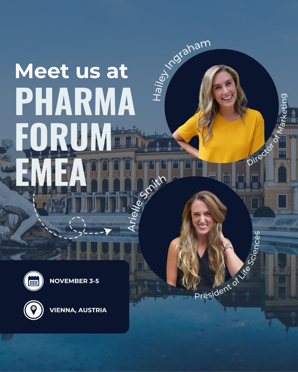 eventCadence's tweet image. Meet us at #PharmaForum EMEA! 🧬 🤝

From November 3-5 in Vienna, join us for the conference dedicated to fueling the future of pharma meetings. We'll be at the booth ready to chat #eventsolutions, #HCPengagement, app technology, &amp;amp; more.