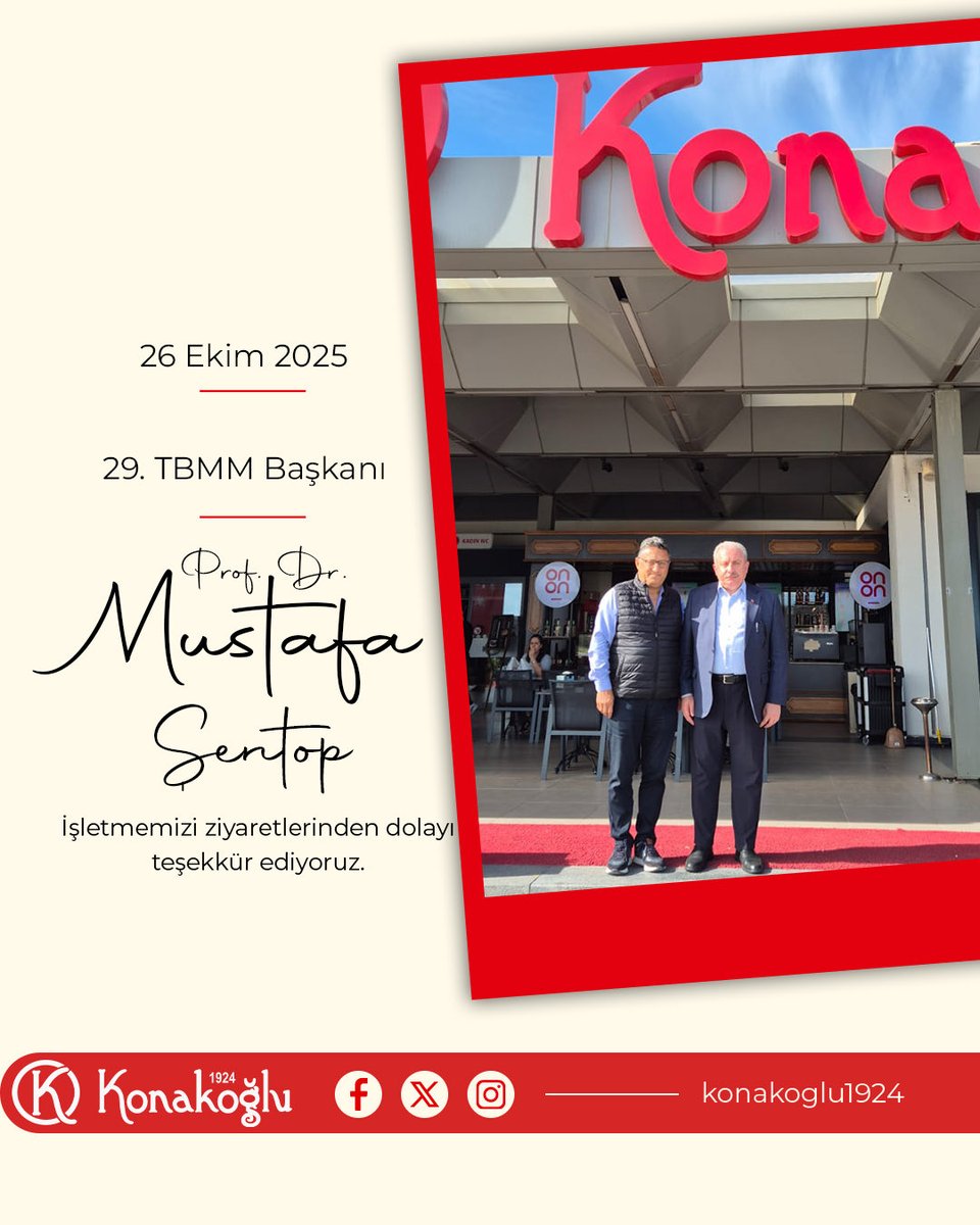 29. TBMM Başkanı Prof. Dr. Mustafa Şentop’a işletmemizi ziyaretlerinden ötürü teşekkür ediyoruz. <a href="/MustafaSentop/">Mustafa Şentop</a> 

#konakoğlu #konakoğlu1924