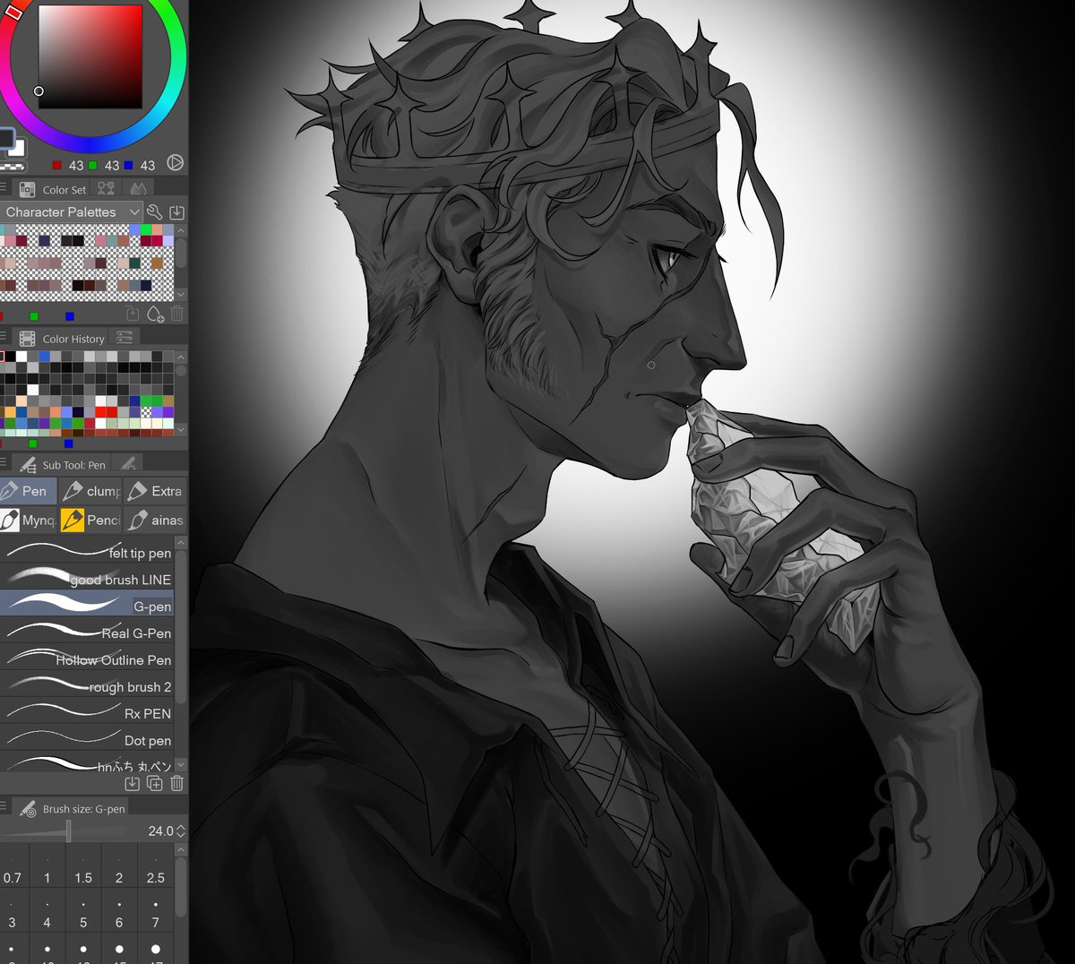 heard a scream in the woods somewhere

#ocart #wip