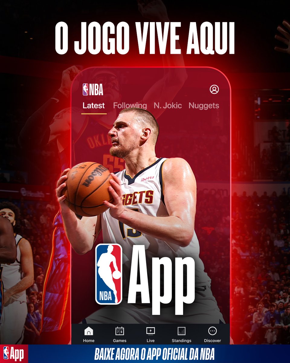 NBABrasil's tweet image. O mundo NBA na sua mão! 🏀📱

Acesse nbabrasil.info/NBAAPPx, baixe o App e aproveite! 🔥 #NBAApp