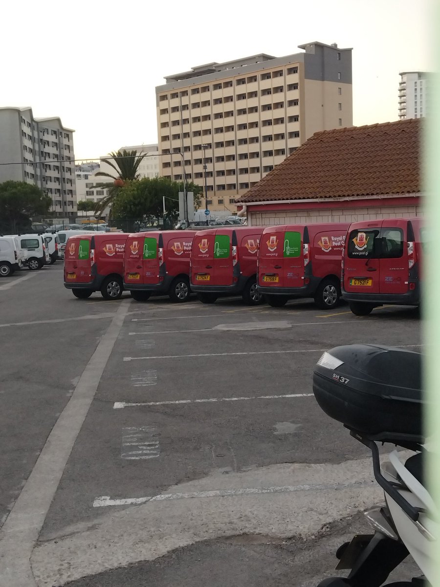WeePostalMuseum's tweet photo. #MailVanMonday at the Gibraltar Parcel Post Office 
#PostvanMonday https://t.co/iwmRpRbebH