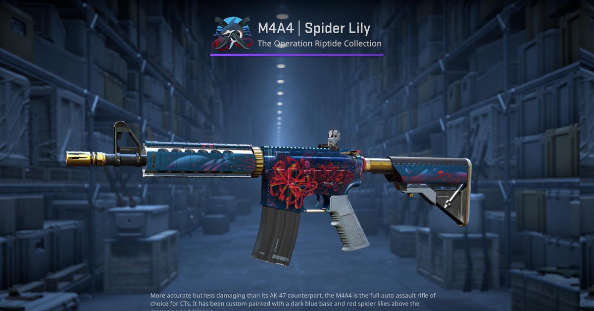 rgLyCS's tweet image. 🎁$25 M4A4 | Spider Lily💙
To enter:
✅Retweet & Like,
✅Follow: @rgLyCS, @SokoGambles,
✅Tag a friend,
✅Retweet quoted tweet: x.com/SokoGambles/st….
🍀Good Luck!
⏰Ends in 5 days!
#CS2 #CS2Giveaway