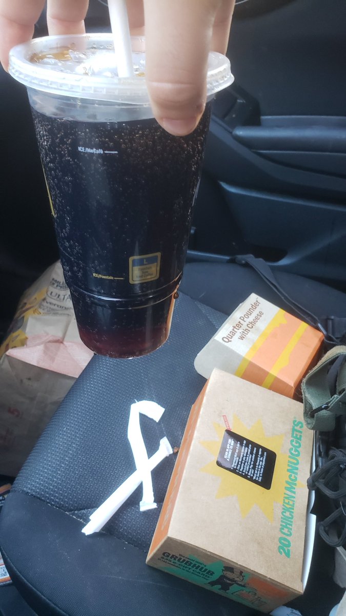 JaceRockwell's tweet photo. Hey @McDonalds I thought Quarter Pounders and Large drinks came with Monopoly pieces? https://t.co/PJHo1JOmoC