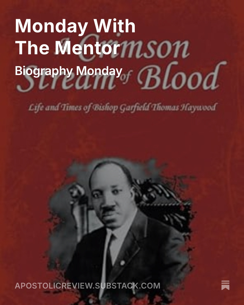 The "Book Mentor" is back! Go see his latest recommendations. <a href="/tmansinho/">Tony Mansinho</a> open.substack.com/pub/apostolicr…