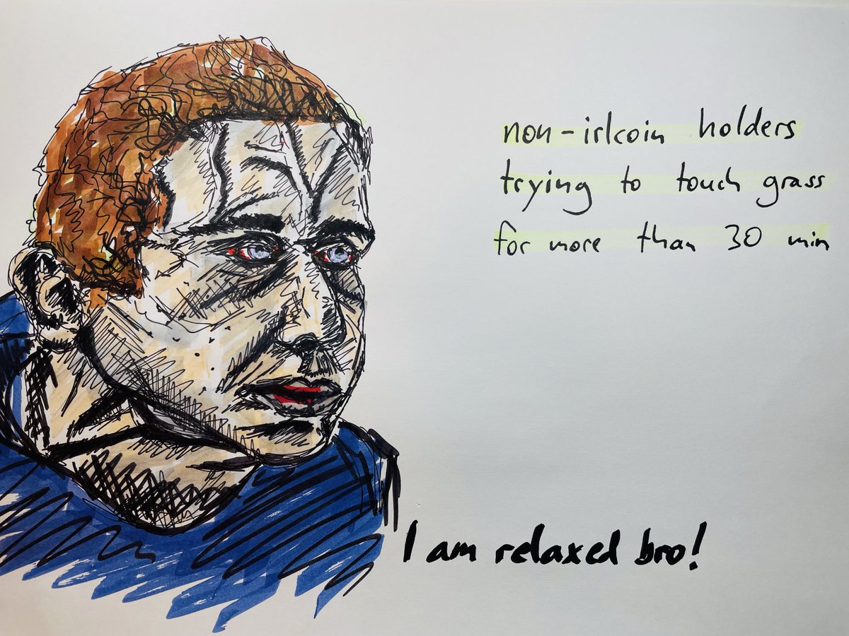 📸 weekly IRL challenge series ✍🏼

Oct 27th — starting today we will have smaller IRL content &amp; meme challenges every week; awards will differ by challenge.

for this week’s challenge submit your handdrawn (!) memes around the theme of memecoin traders touching grass 🌾

funniest