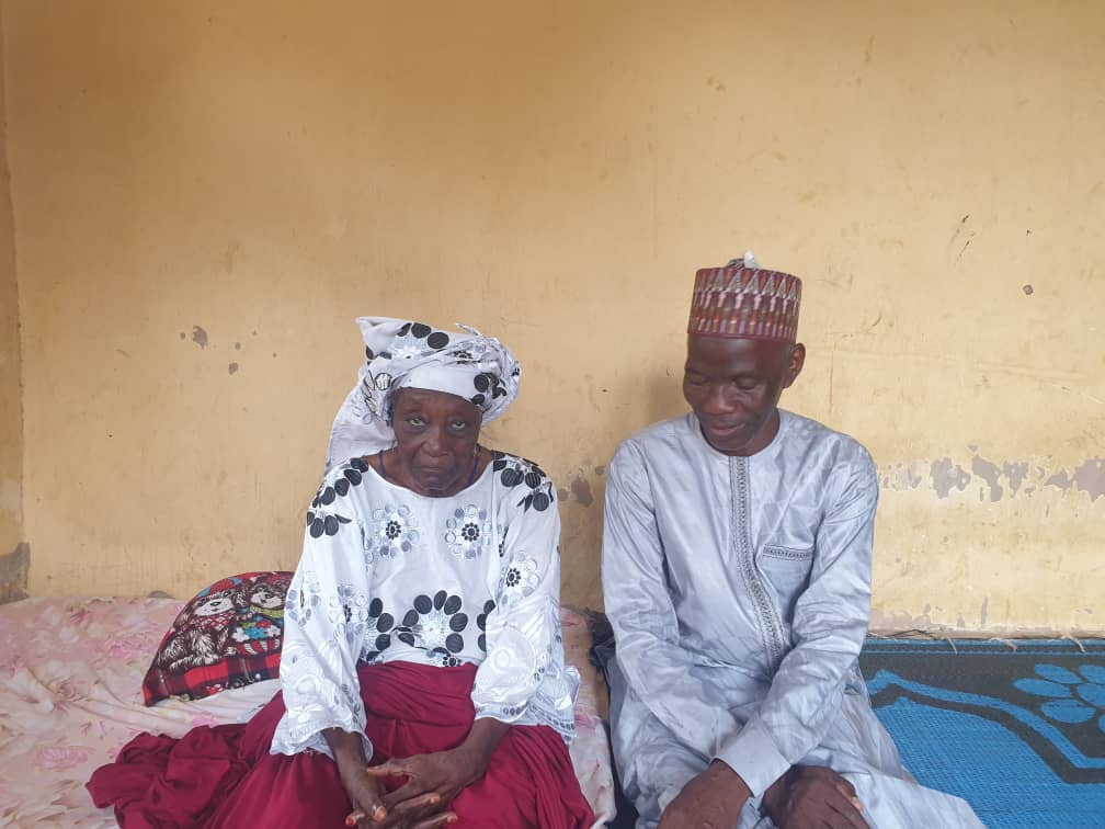 Hajja Dikko Madaki and my humble self.