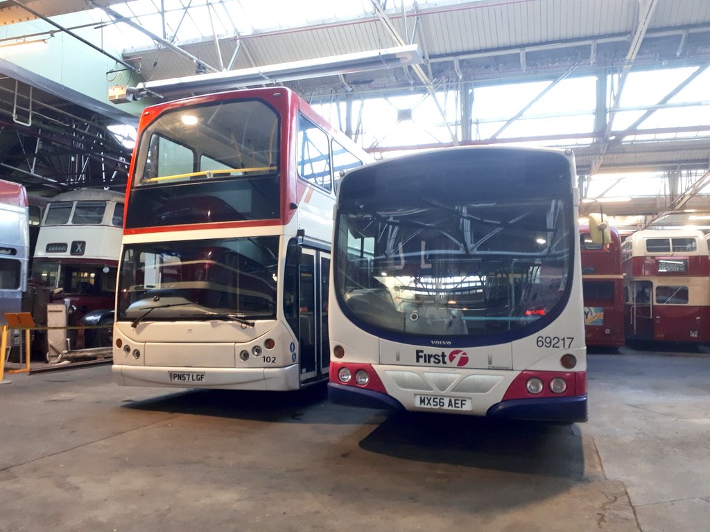 Ste_Jones75's tweet image. Visiting buses on display inside @MoTGM on Saturday for the twilight running day. 
@First69217