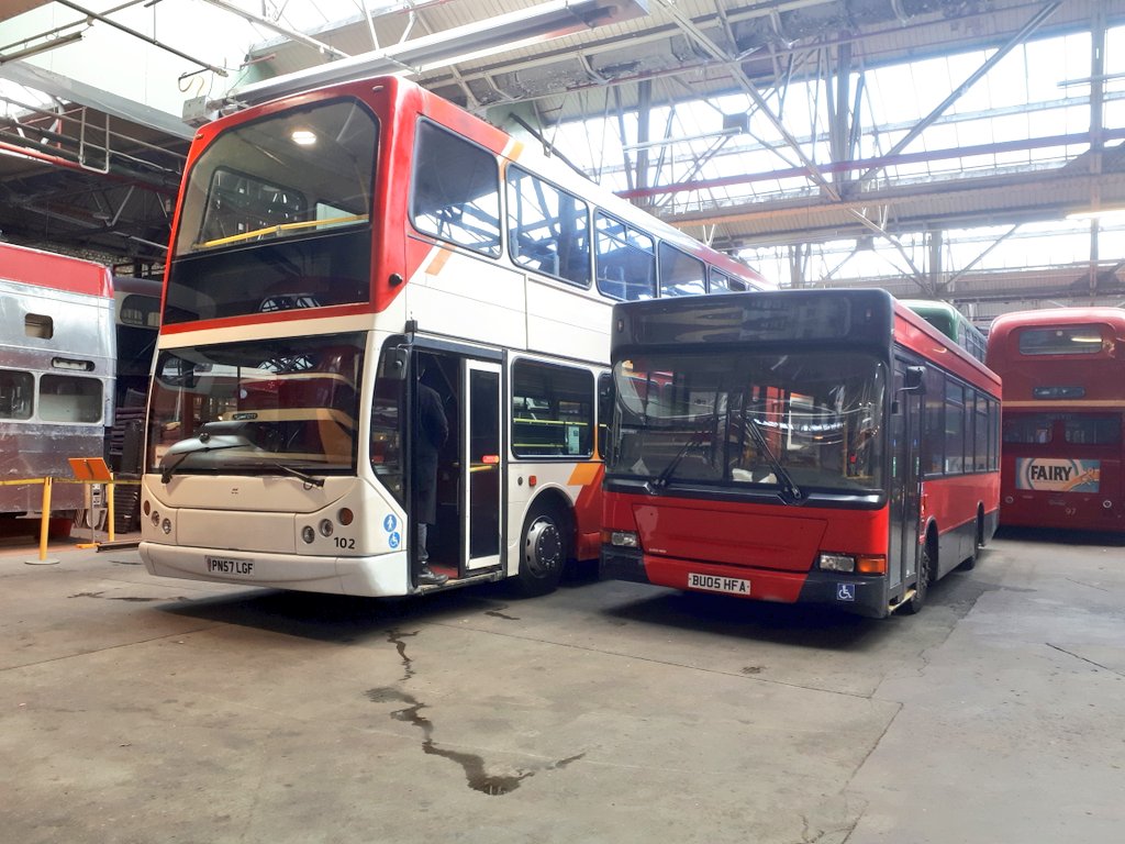 Ste_Jones75's tweet image. Visiting buses on display inside @MoTGM on Saturday for the twilight running day. 
@First69217