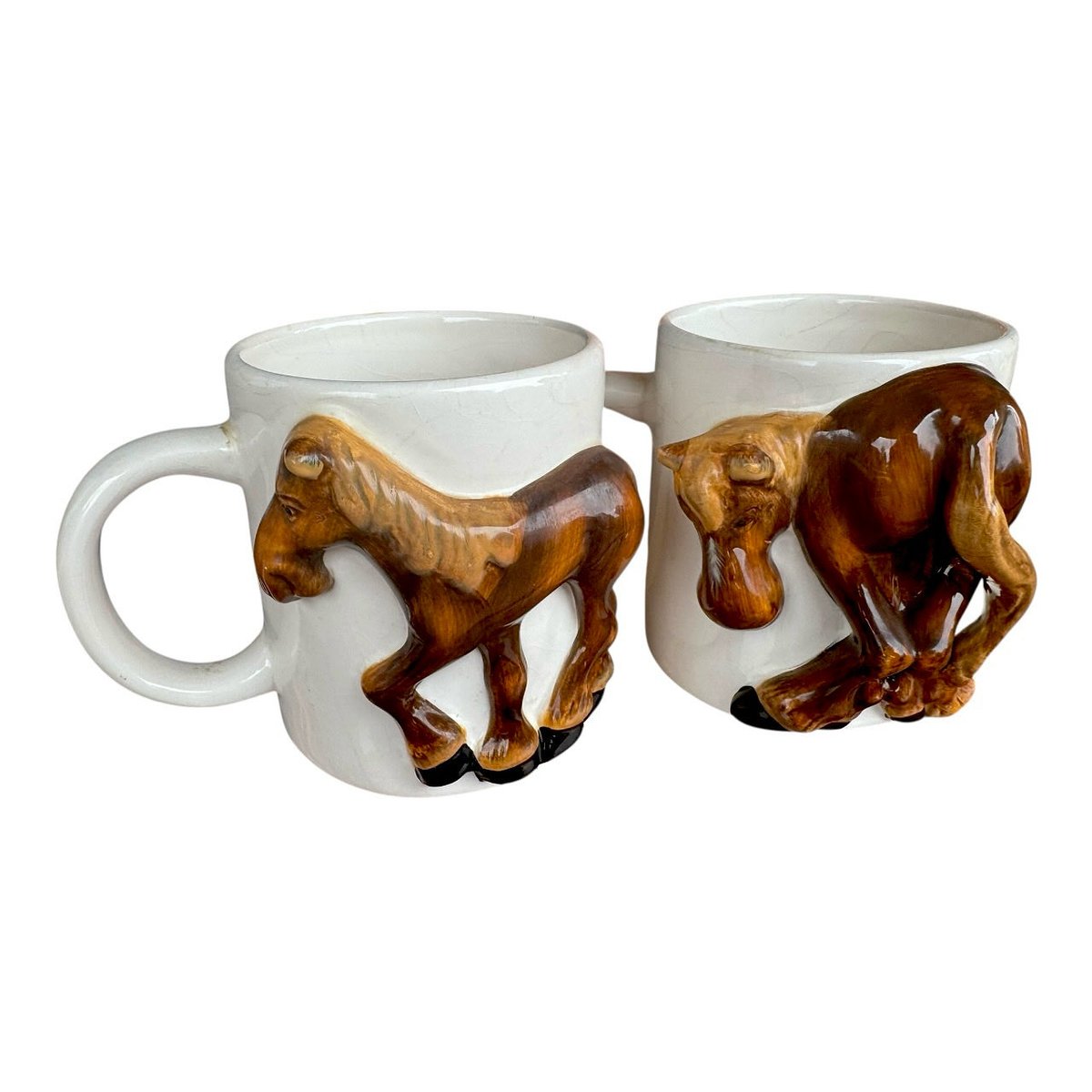 MaryBradshaw66's tweet image. Two Quirky Vintage 1970’s Unmarked Ceramic Coffee Mugs with 3D Horses and Horseshoe Just Listed in Etsy Store. 

Follow Etsy Link in Bio: #coffeecups #coffeecup #coffeemugs #coffeemug #horse #horses #equestrian #horsesofinstagram #horseriding #equine #equestrianlife #pony #etsy