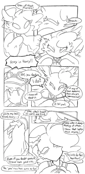#OCtober Day 28 A never before shared comic (don't remember what year it's from)

this exact dialogue is not canon but a very similar event in the story is. 

I think Elizabeth knows when to be serious and tries to help her friends in her own way, she has been through a lot too 