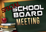 The Board of Education will be holding a second special meeting tonight at 7:00 p.m. in the District Administration Office building. This meeting will NOT be livestreamed. See the agenda for details. https: aptg.co/ZlCLMV