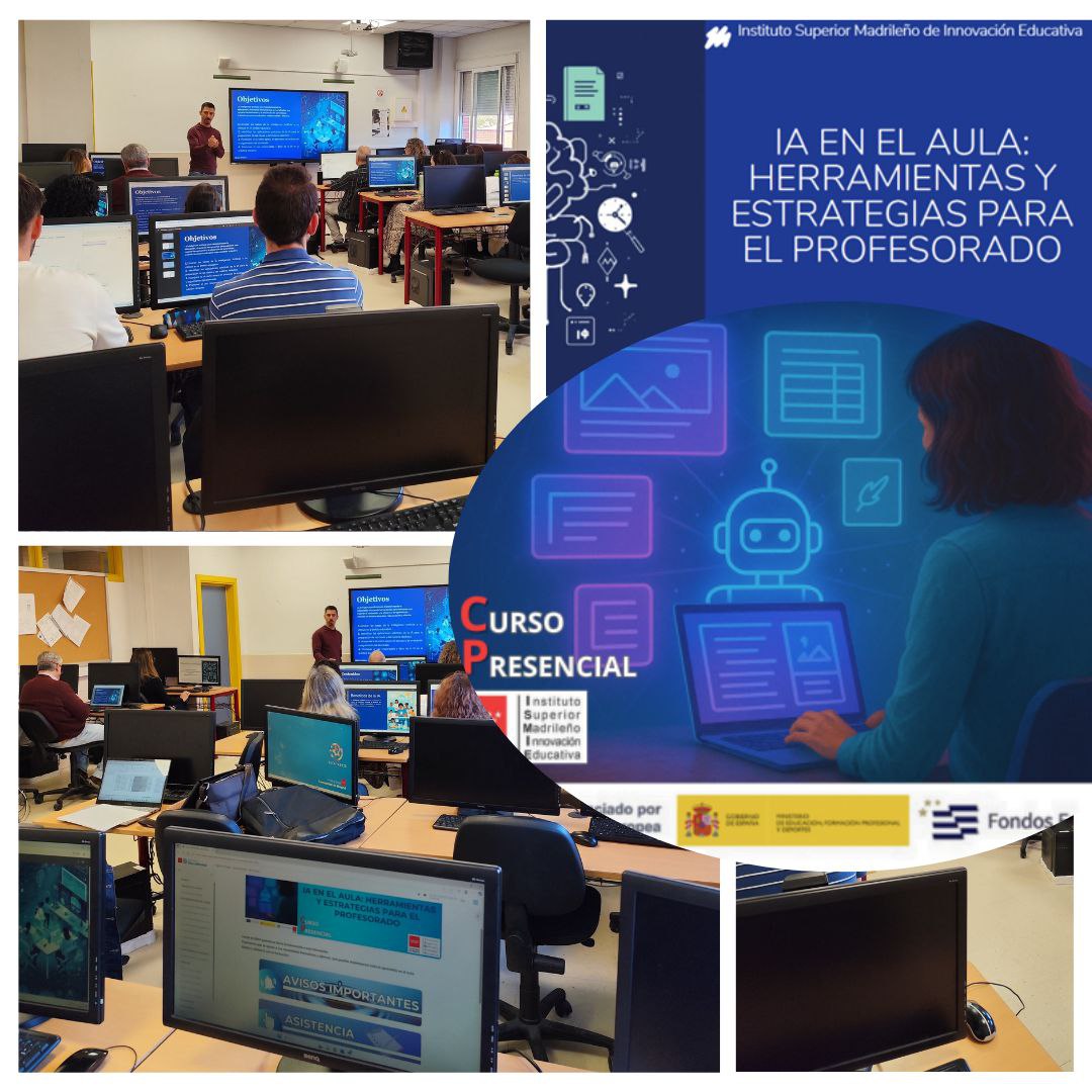 🔆 Semana de IF
✨ 🎓 Comenzamos en el CIFP Federica Montseny el curso "IA en el aula: herramientas y estrategias para el profesorado", una oportunidad para descubrir cómo la Inteligencia Artificial puede convertirse en una gran aliada en la labor docente 🧠💡 
#ISMIE #IF_CMadrid