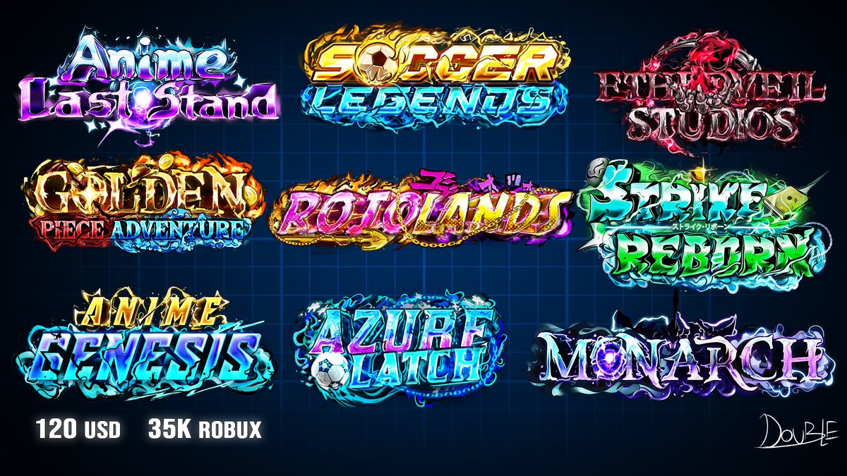 art_doublee's tweet image. Yo! Im back with a new &quot;Sheet&quot; for logos!
-
Commissions are open, prices are dropped a bit
Let me know what yall think of them, and hit me up in discord!
-
Likes and retweets really appreciated
[#Roblox | #RobloxDev | #RobloxArt | #RobloxLogo]