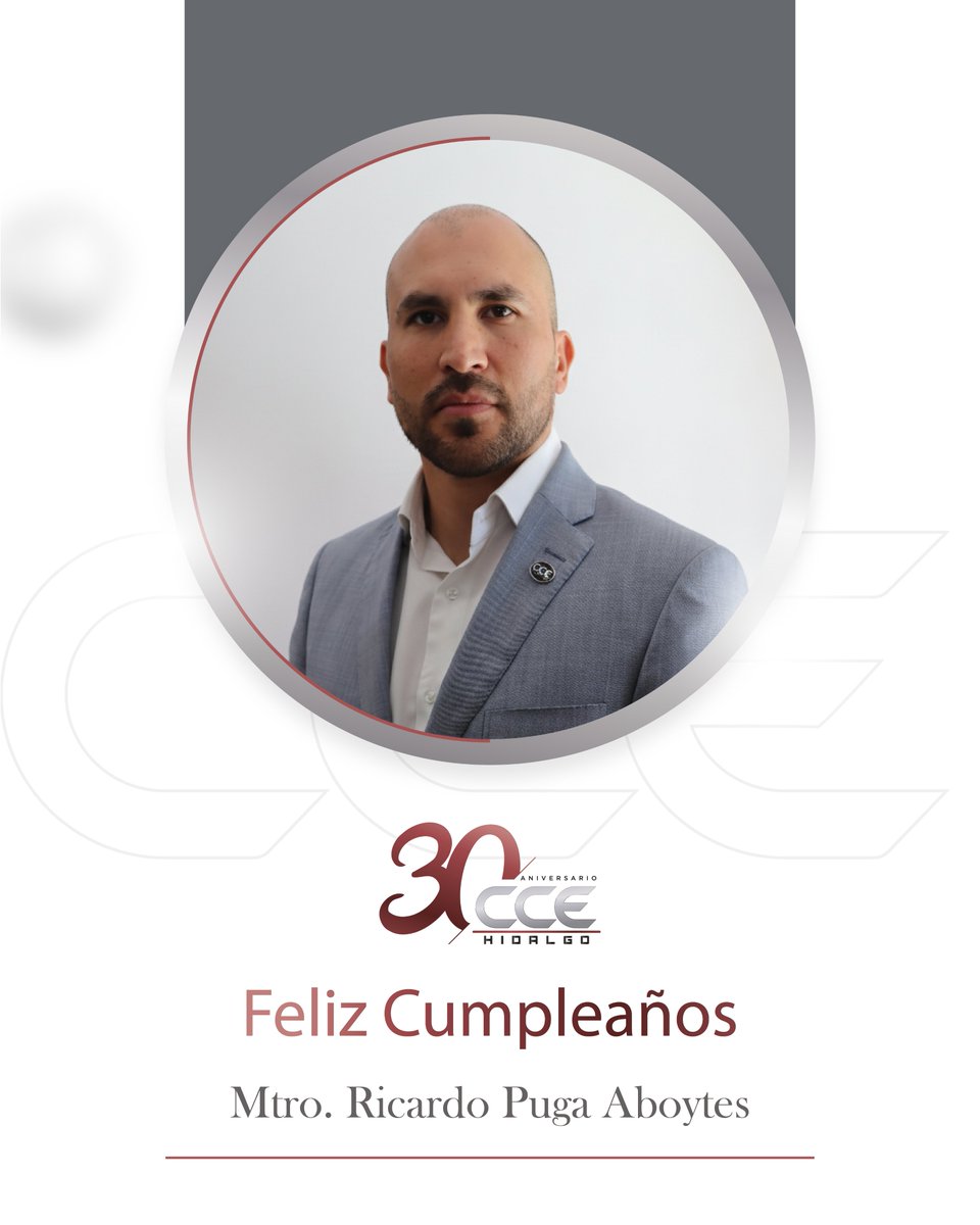 En su cumpleaños, queremos expresarle nuestro más sincero reconocimiento y afecto al Mtro. Ricardo Puga Aboytes. Que este día esté lleno de alegría y el nuevo año de vida le traiga grandes bendiciones. ¡Muchas felicidades!