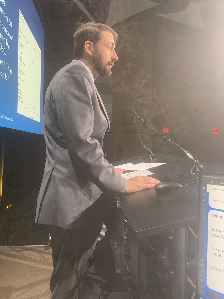 AasmaShaukatMD's tweet photo. Evolution of CRC Screening symposia going on now with experts and speakers Dr.Foda and @drfolamay 

☑️non invasive CRC screening menu is growing 
☑️No further testing is required after stool or blood test + but negative colonoscopy 
☑️EOCRC = take FH &amp; modify risk factors https://t.co/HwdtCoFUA5